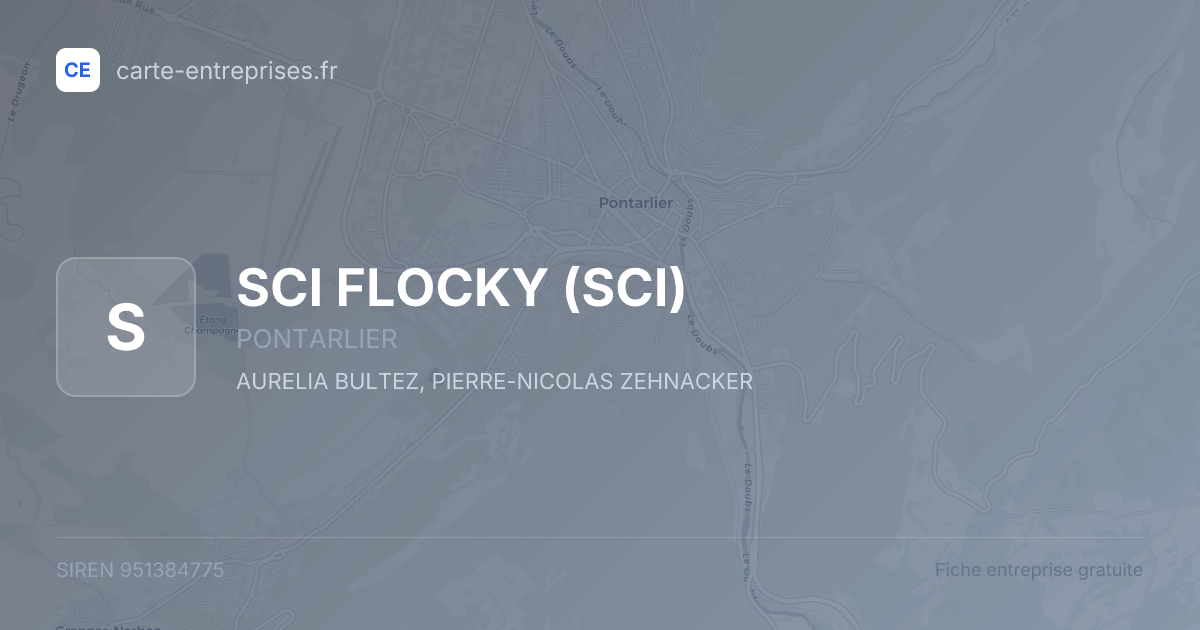 SCI FLOCKY (SCI) — 951384775 — fiche entreprise