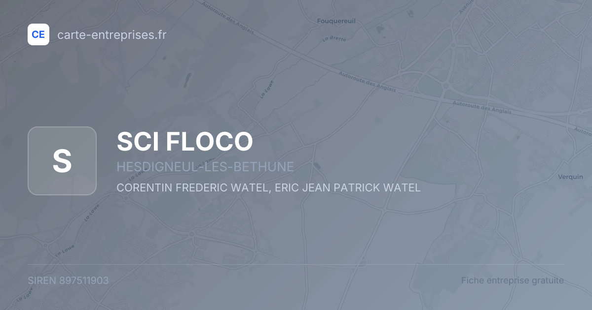 SCI FLOCO — 897511903 — fiche entreprise