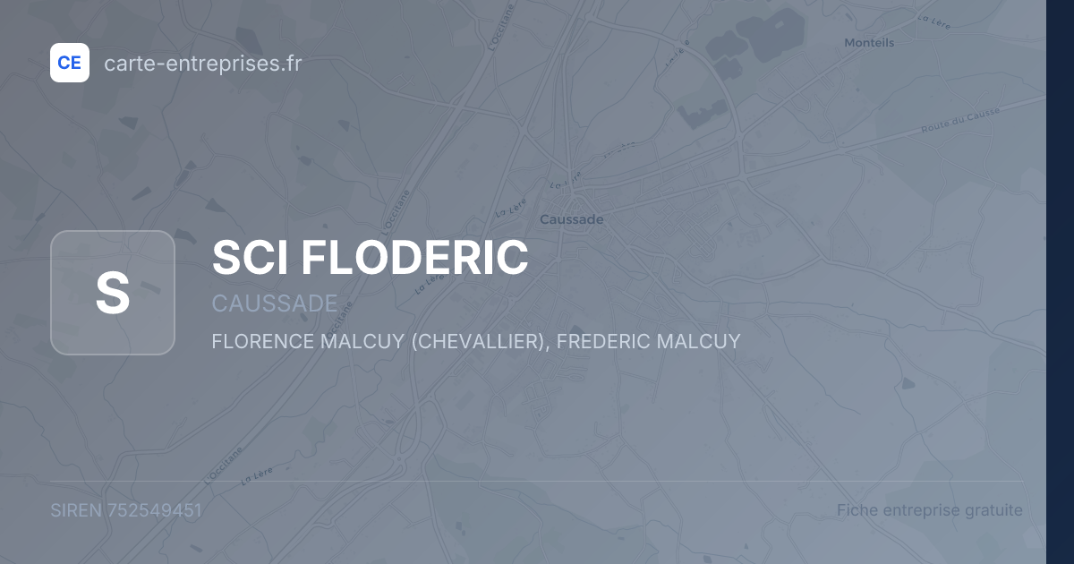 SCI FLODERIC — 752549451 — fiche entreprise