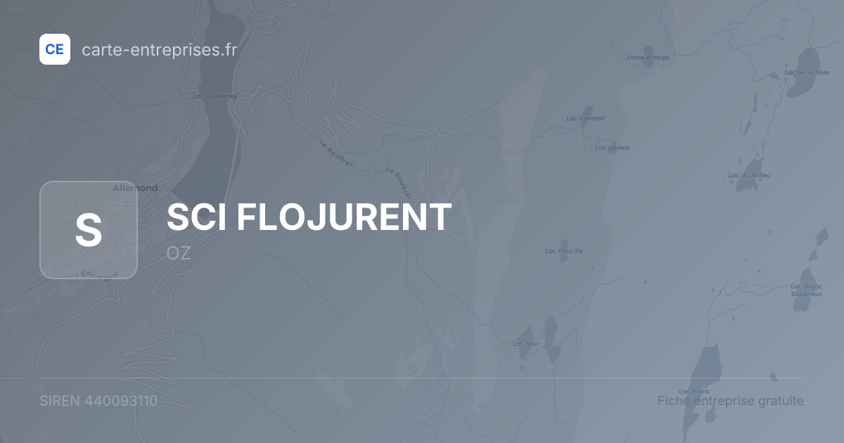 SCI FLOJURENT — 440093110 — fiche entreprise