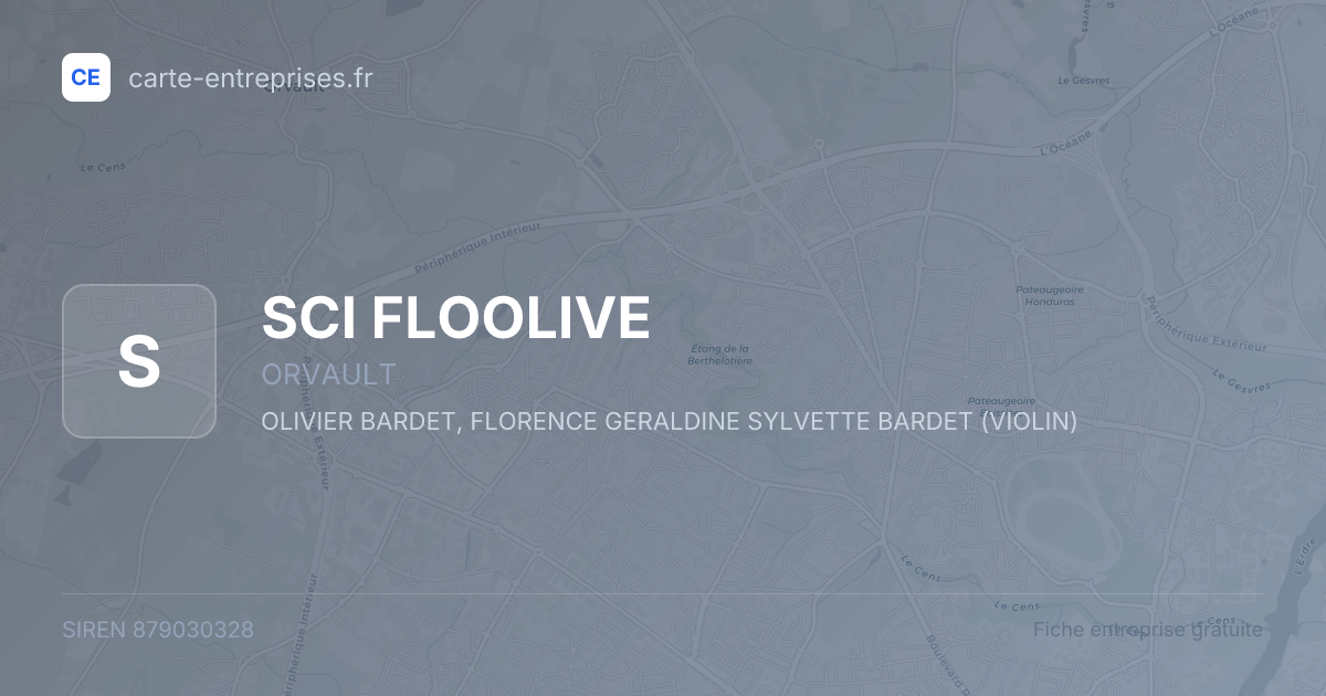 SCI FLOOLIVE — 879030328 — fiche entreprise