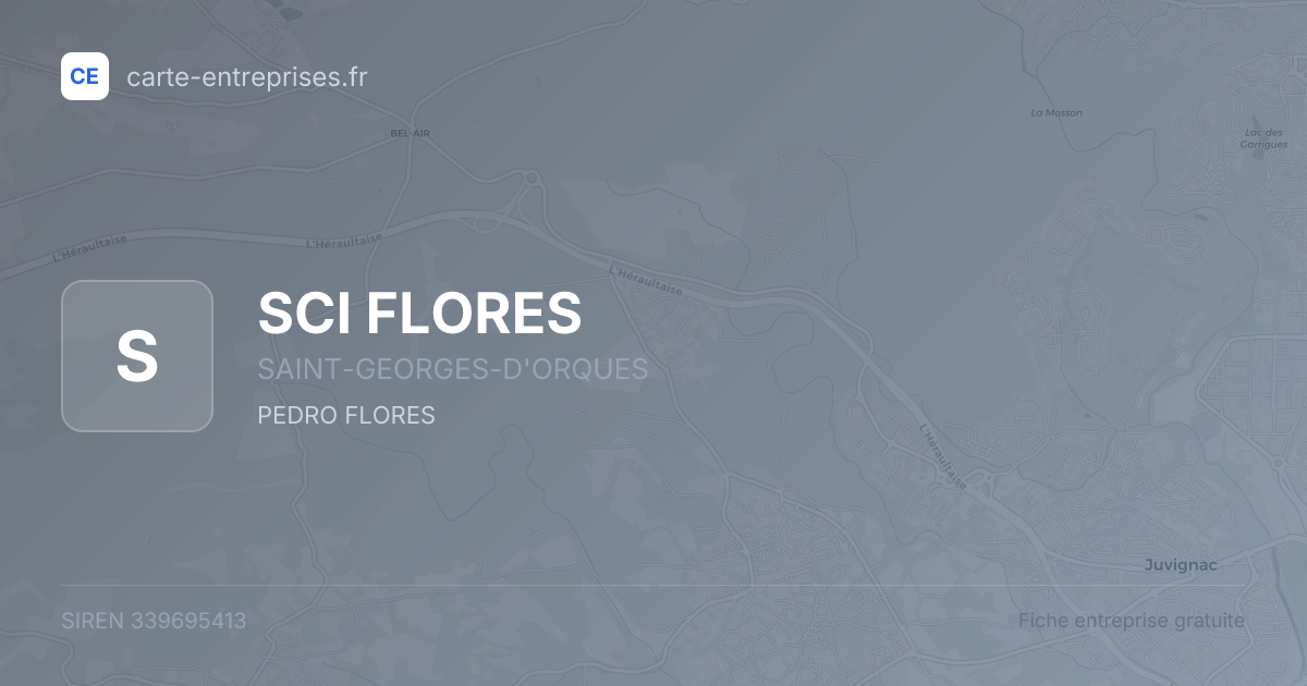 SCI FLORES — 339695413 — fiche entreprise