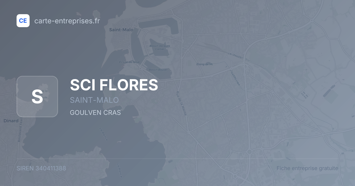 SCI FLORES — 340411388 — fiche entreprise