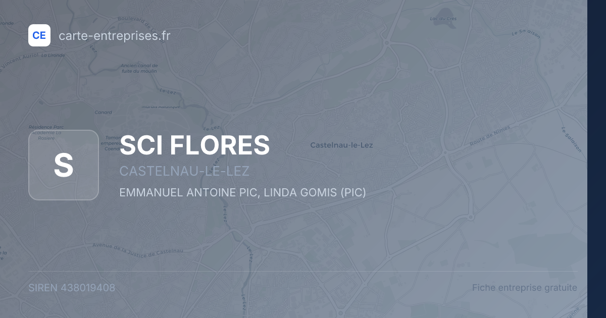 SCI FLORES — 438019408 — fiche entreprise