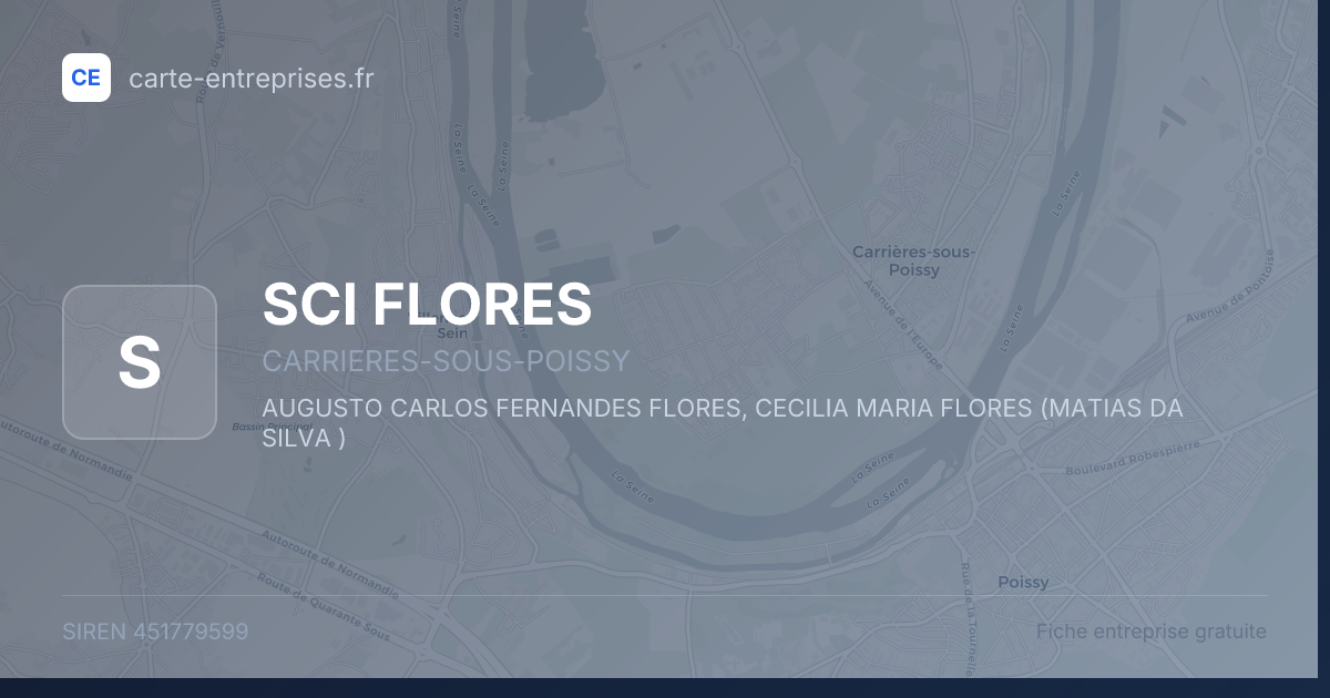 SCI FLORES — 451779599 — fiche entreprise