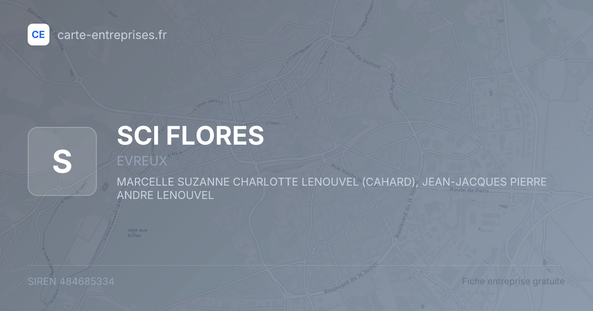SCI FLORES — 484685334 — fiche entreprise