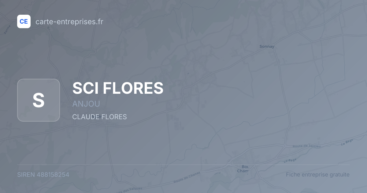 SCI FLORES — 488158254 — fiche entreprise