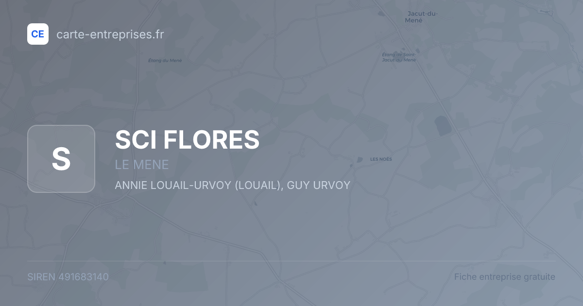 SCI FLORES — 491683140 — fiche entreprise
