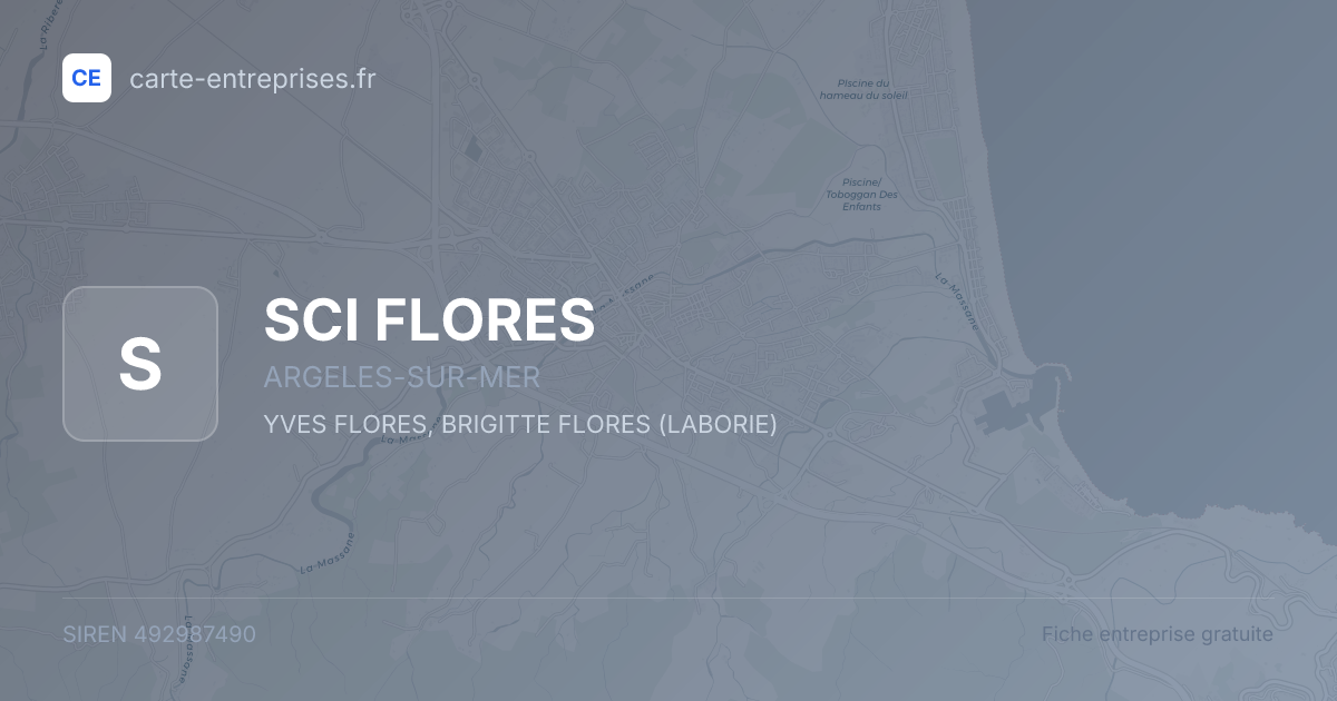 SCI FLORES — 492987490 — fiche entreprise