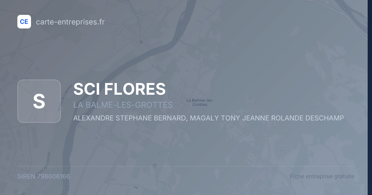 SCI FLORES — 798606166 — fiche entreprise