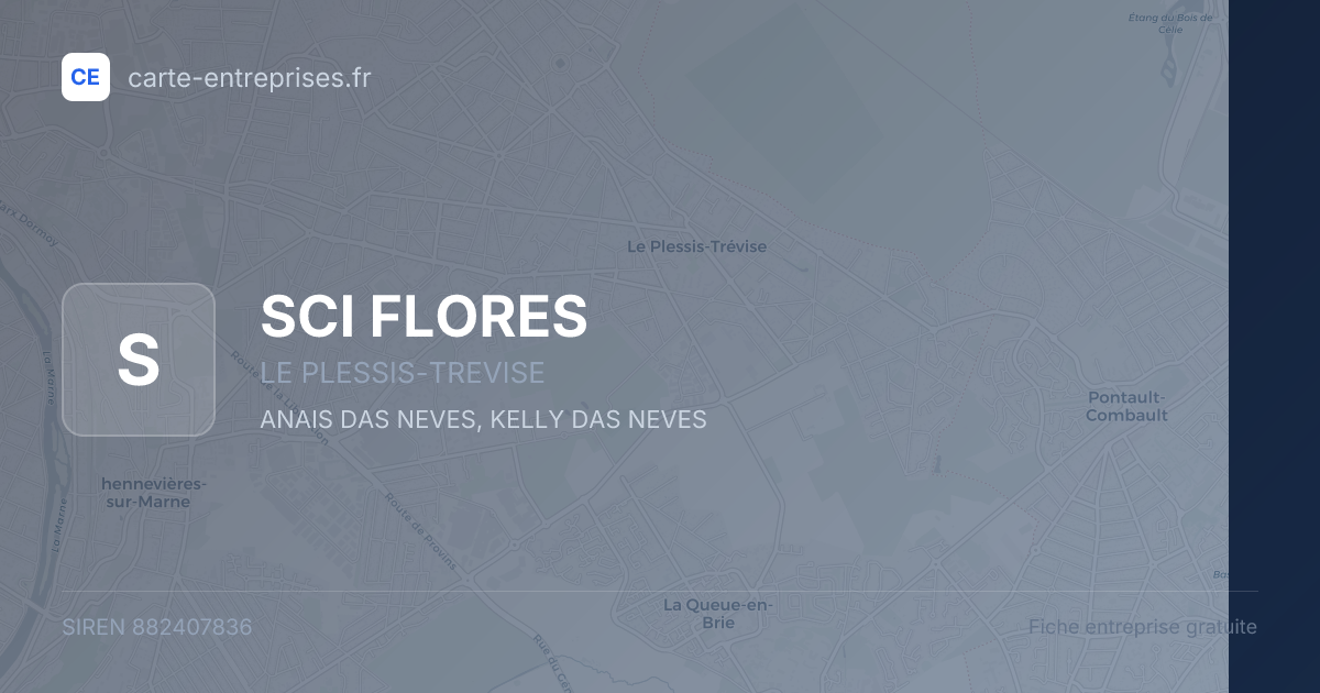 SCI FLORES — 882407836 — fiche entreprise