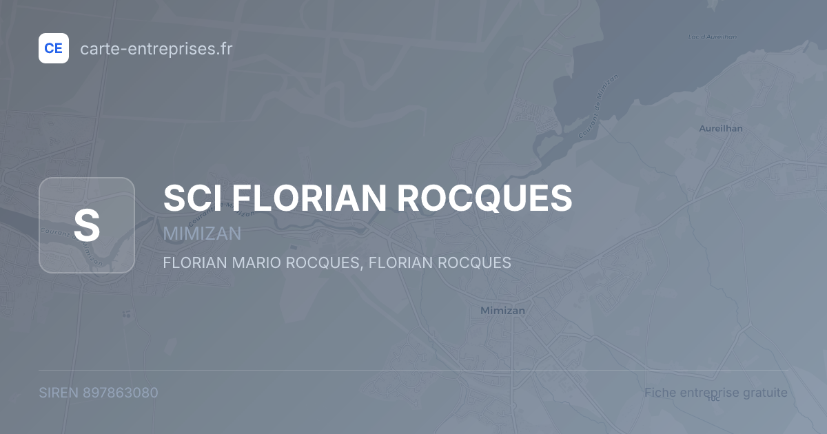 SCI FLORIAN ROCQUES — 897863080 — fiche entreprise