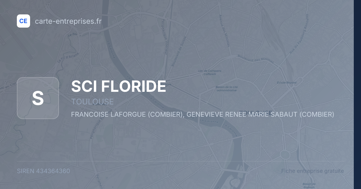 SCI FLORIDE — 434364360 — fiche entreprise