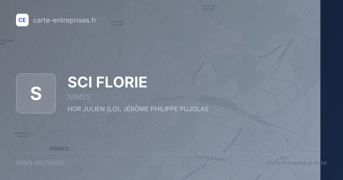 SCI FLORIE — 982751455 — fiche entreprise