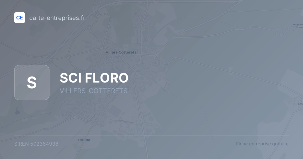 SCI FLORO — 502364938 — fiche entreprise