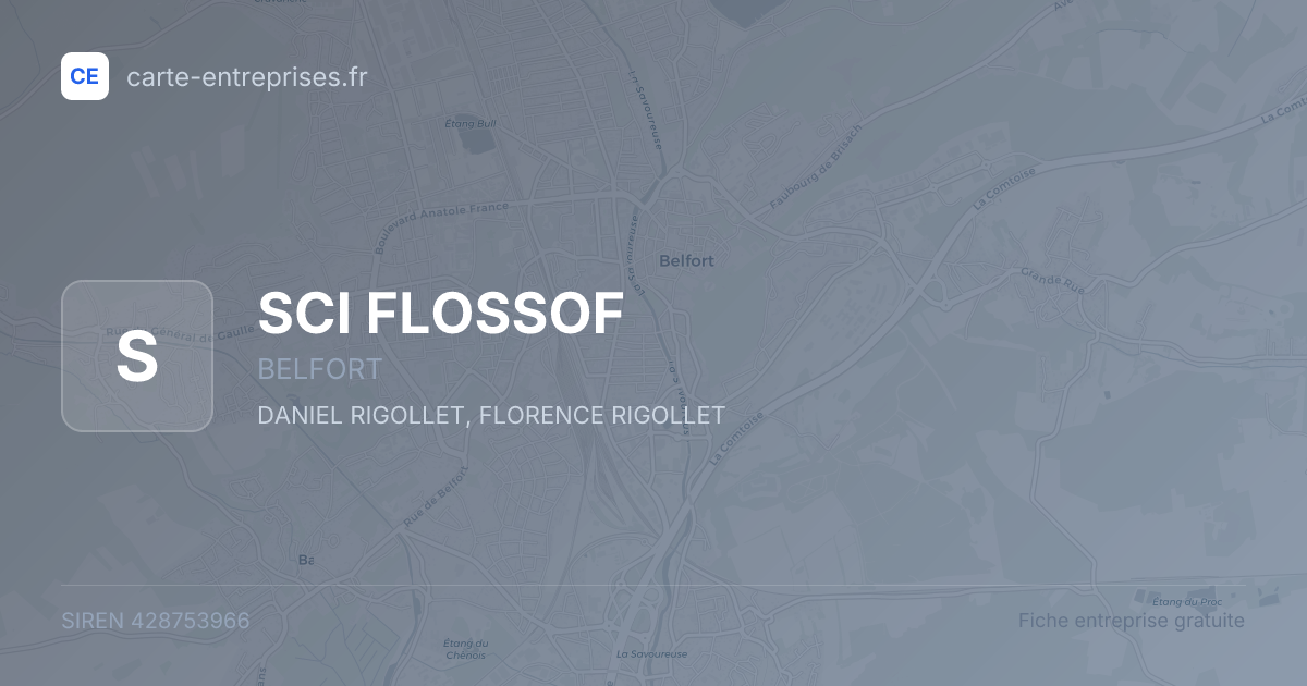 SCI FLOSSOF — 428753966 — fiche entreprise