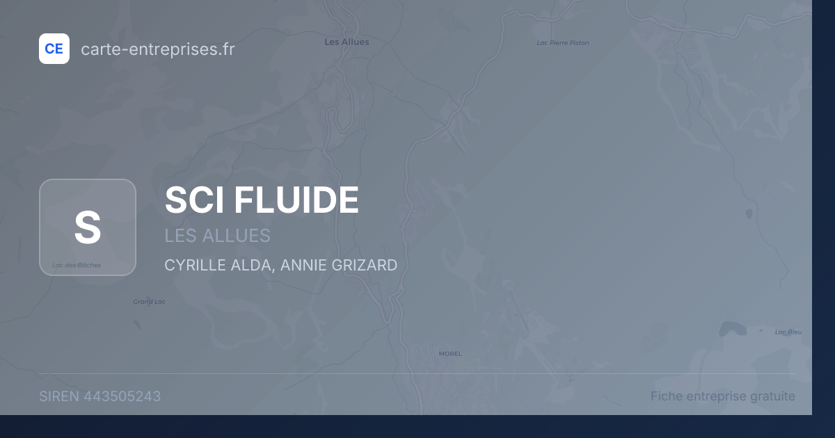 SCI FLUIDE — 443505243 — fiche entreprise