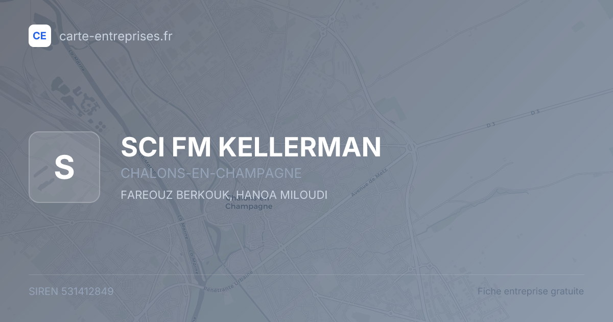 SCI FM KELLERMAN — 531412849 — fiche entreprise