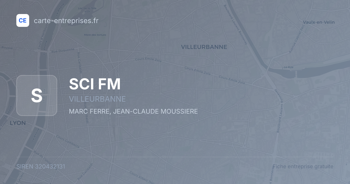 SCI FM — 320432131 — fiche entreprise