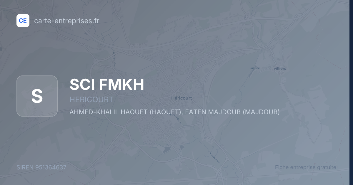 SCI FMKH — 951364637 — fiche entreprise