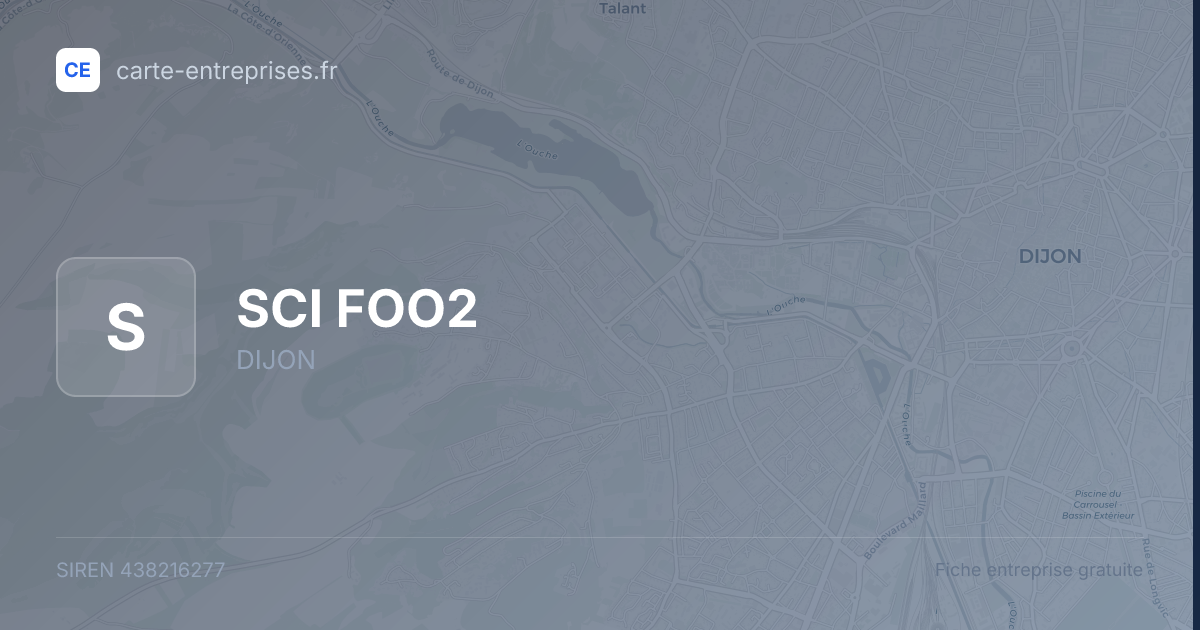 SCI FOO2 — 438216277 — fiche entreprise