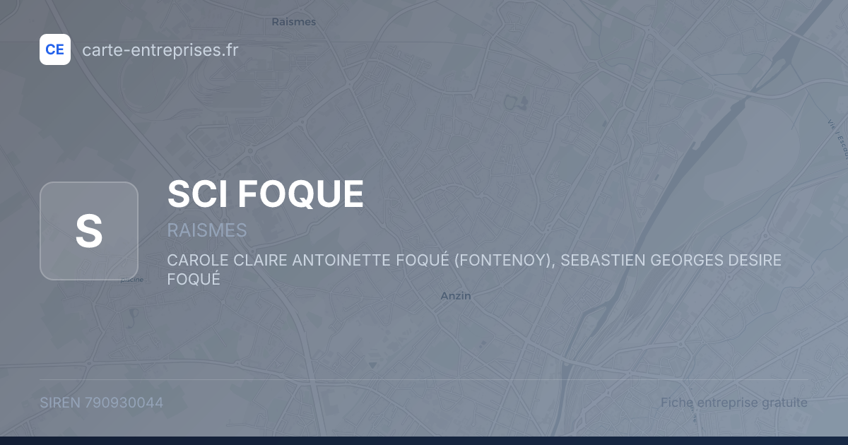 SCI FOQUE — 790930044 — fiche entreprise