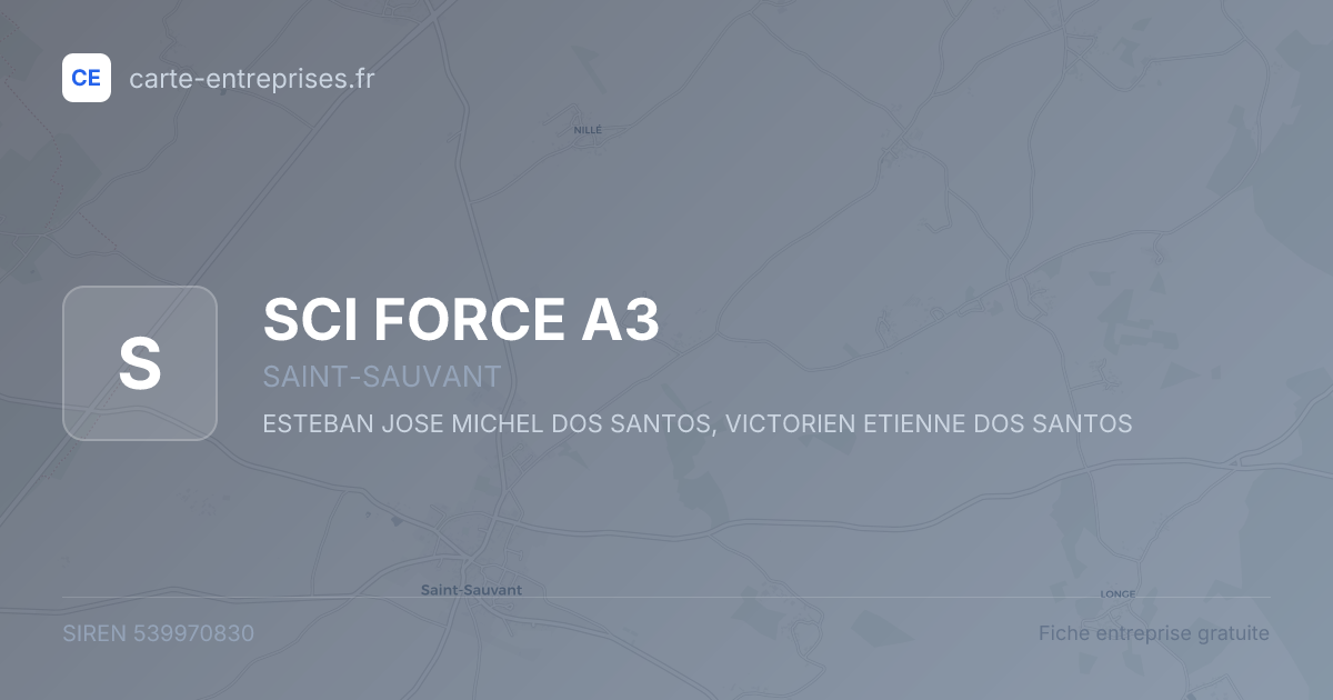 SCI FORCE A3 — 539970830 — fiche entreprise