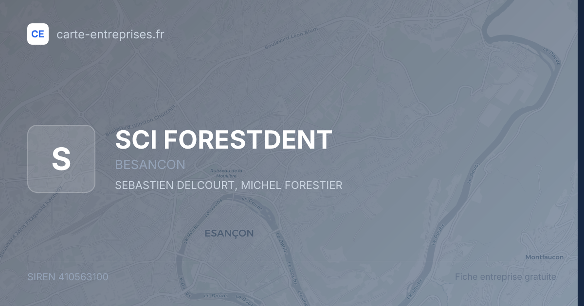 SCI FORESTDENT — 410563100 — fiche entreprise