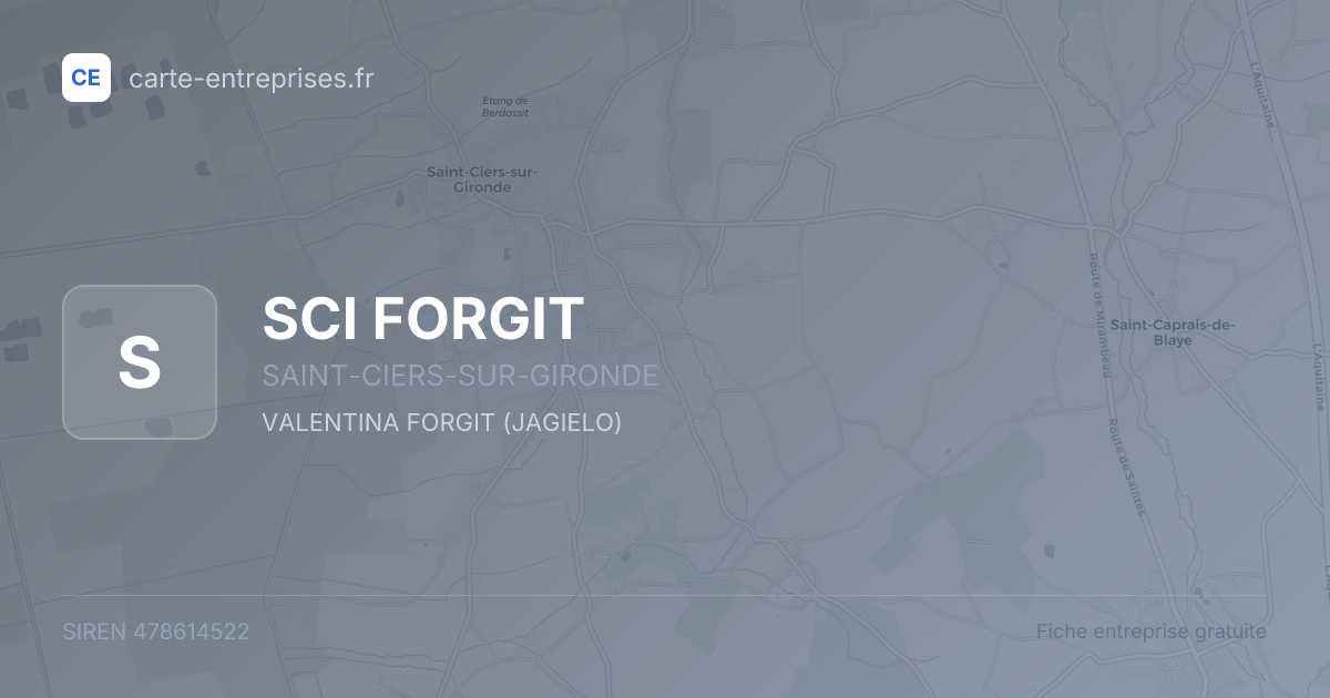 SCI FORGIT — 478614522 — fiche entreprise