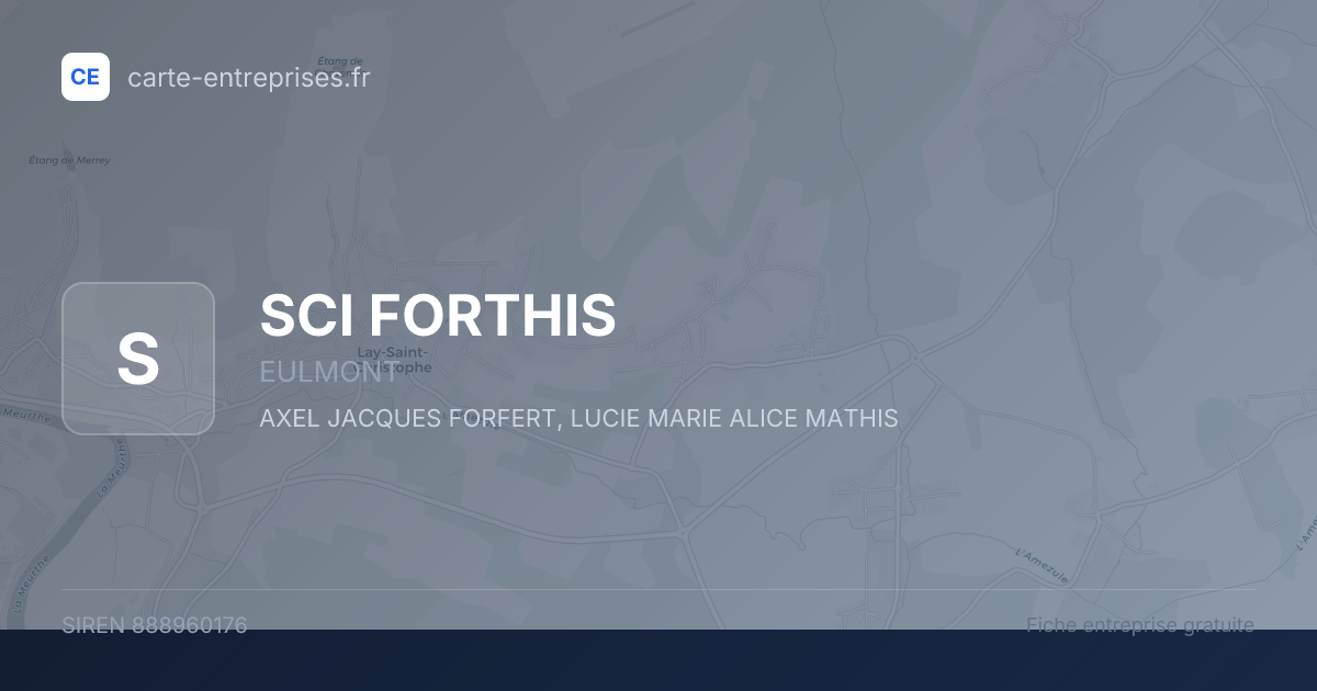 SCI FORTHIS — 888960176 — fiche entreprise