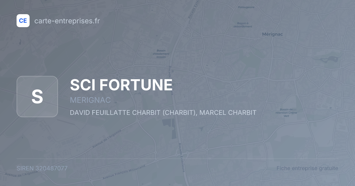 SCI FORTUNE — 320487077 — fiche entreprise