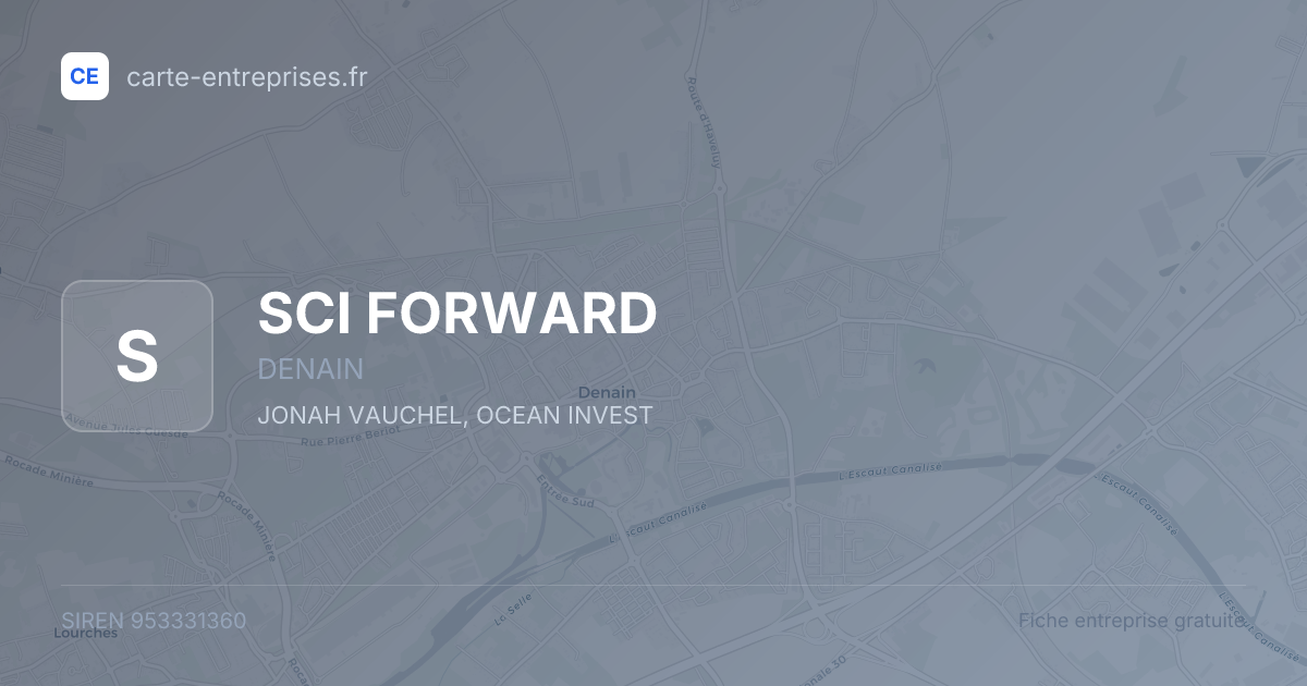 SCI FORWARD — 953331360 — fiche entreprise