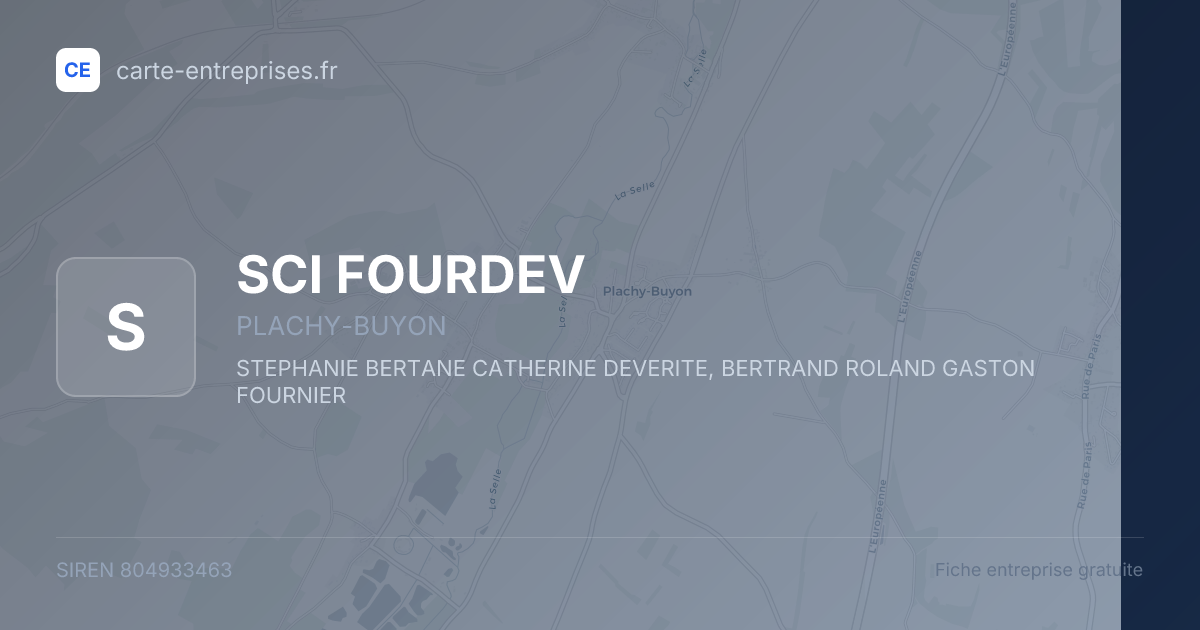SCI FOURDEV — 804933463 — fiche entreprise