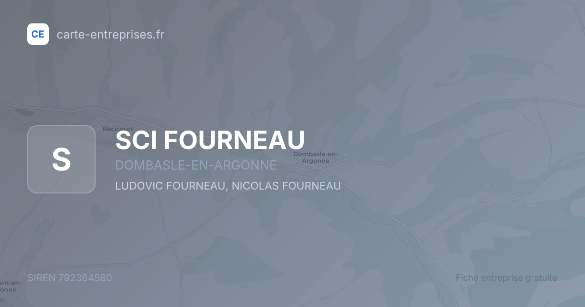 SCI FOURNEAU — 792364580 — fiche entreprise