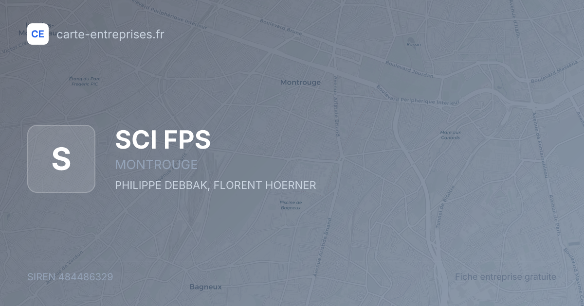 SCI FPS — 484486329 — fiche entreprise