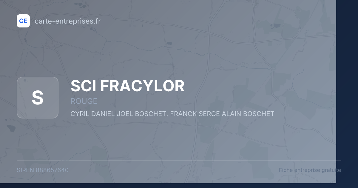 SCI FRACYLOR — 888657640 — fiche entreprise