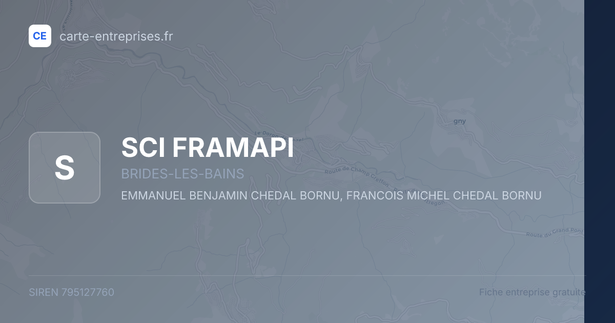 SCI FRAMAPI — 795127760 — fiche entreprise