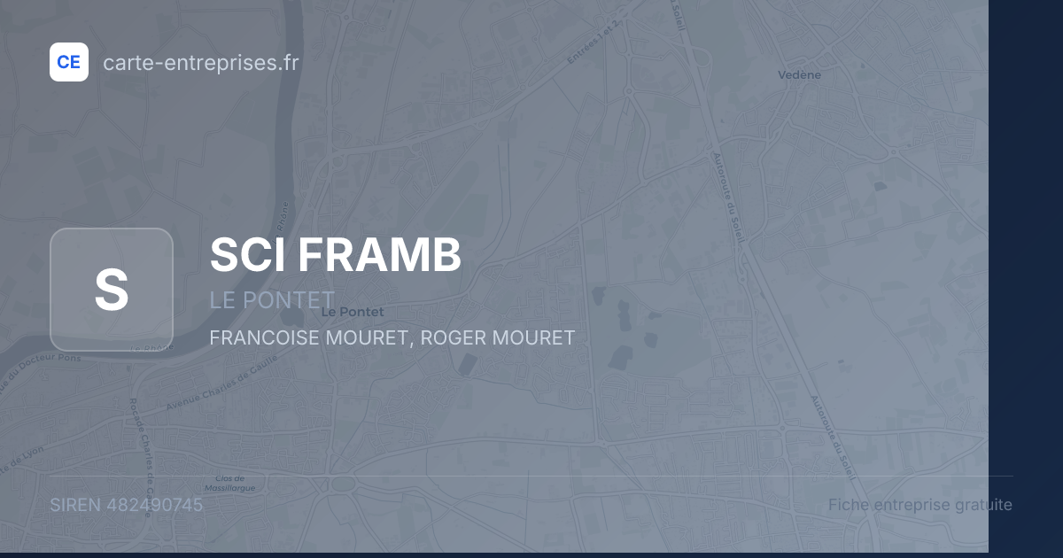 SCI FRAMB — 482490745 — fiche entreprise