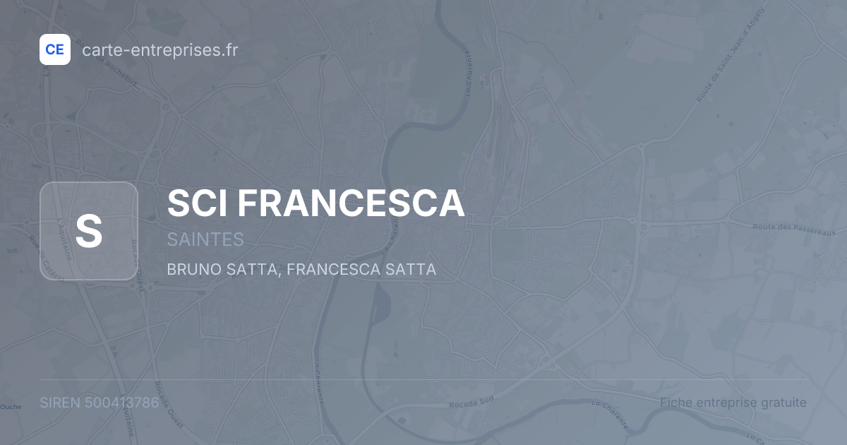 SCI FRANCESCA — 500413786 — fiche entreprise