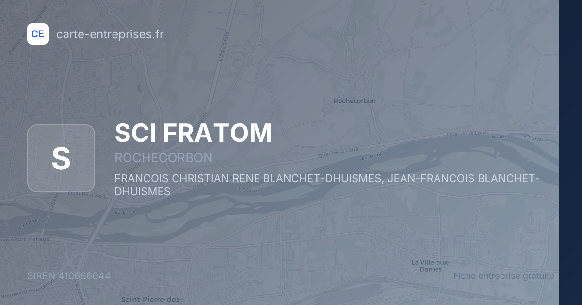 SCI FRATOM — 410666044 — fiche entreprise