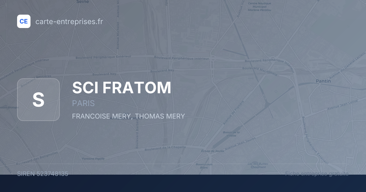 SCI FRATOM — 523748135 — fiche entreprise