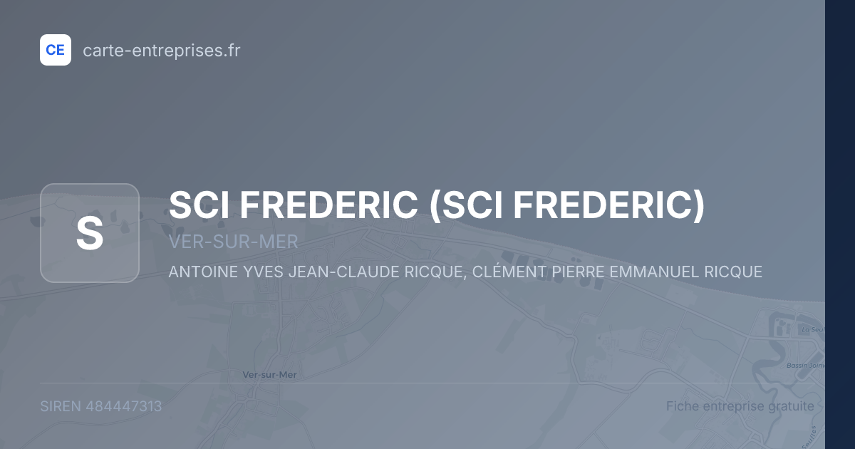 SCI FREDERIC — 484447313 — fiche entreprise