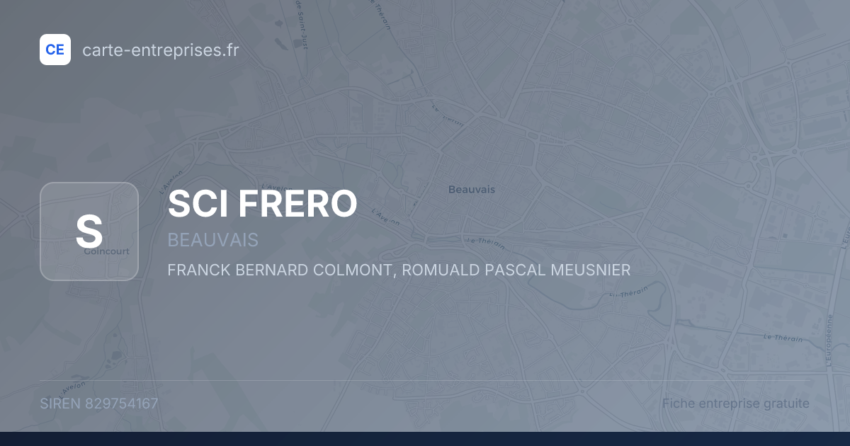 SCI FRERO — 829754167 — fiche entreprise