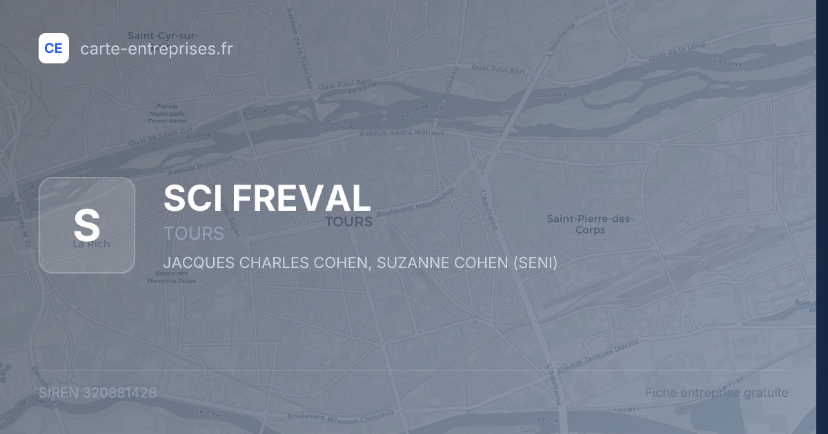 SCI FREVAL — 320881428 — fiche entreprise