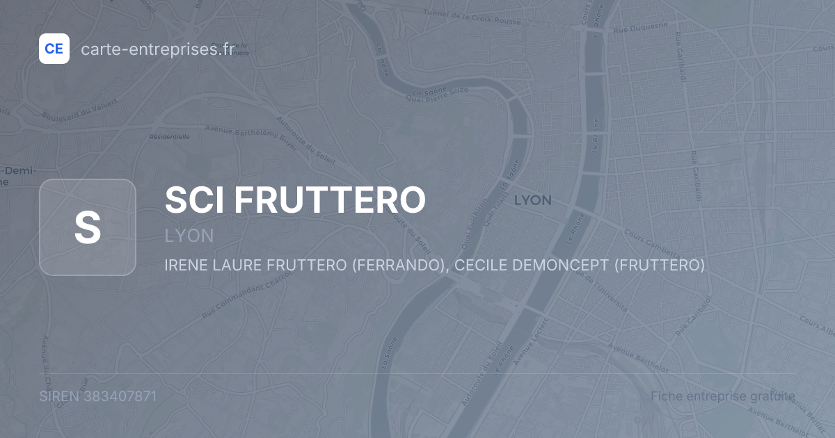 SCI FRUTTERO — 383407871 — fiche entreprise