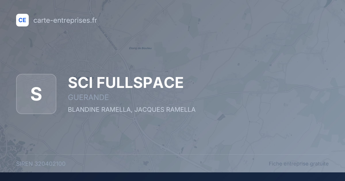 SCI FULLSPACE — 320402100 — fiche entreprise