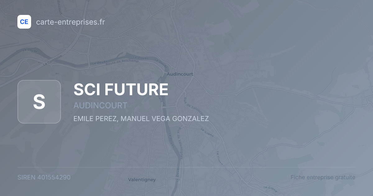 SCI FUTURE — 401554290 — fiche entreprise