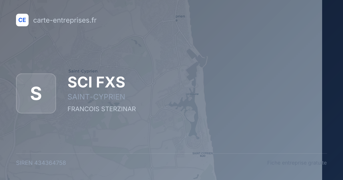 SCI FXS — 434364758 — fiche entreprise