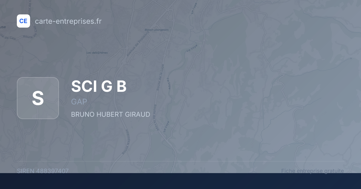 SCI G B — 488397407 — fiche entreprise