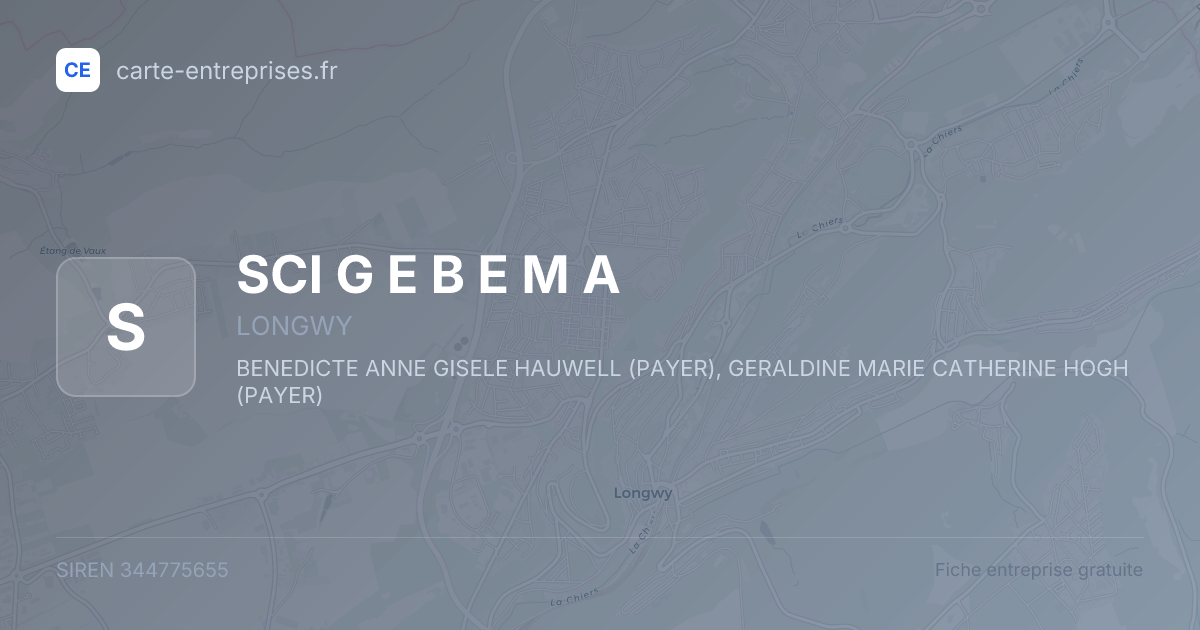 SCI G E B E M A — 344775655 — fiche entreprise